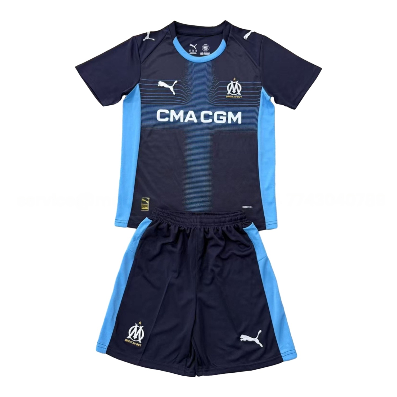 Marseille 25-26 Away Men's Adult Jersey Set - Fans Version - UnitedFutballJersey