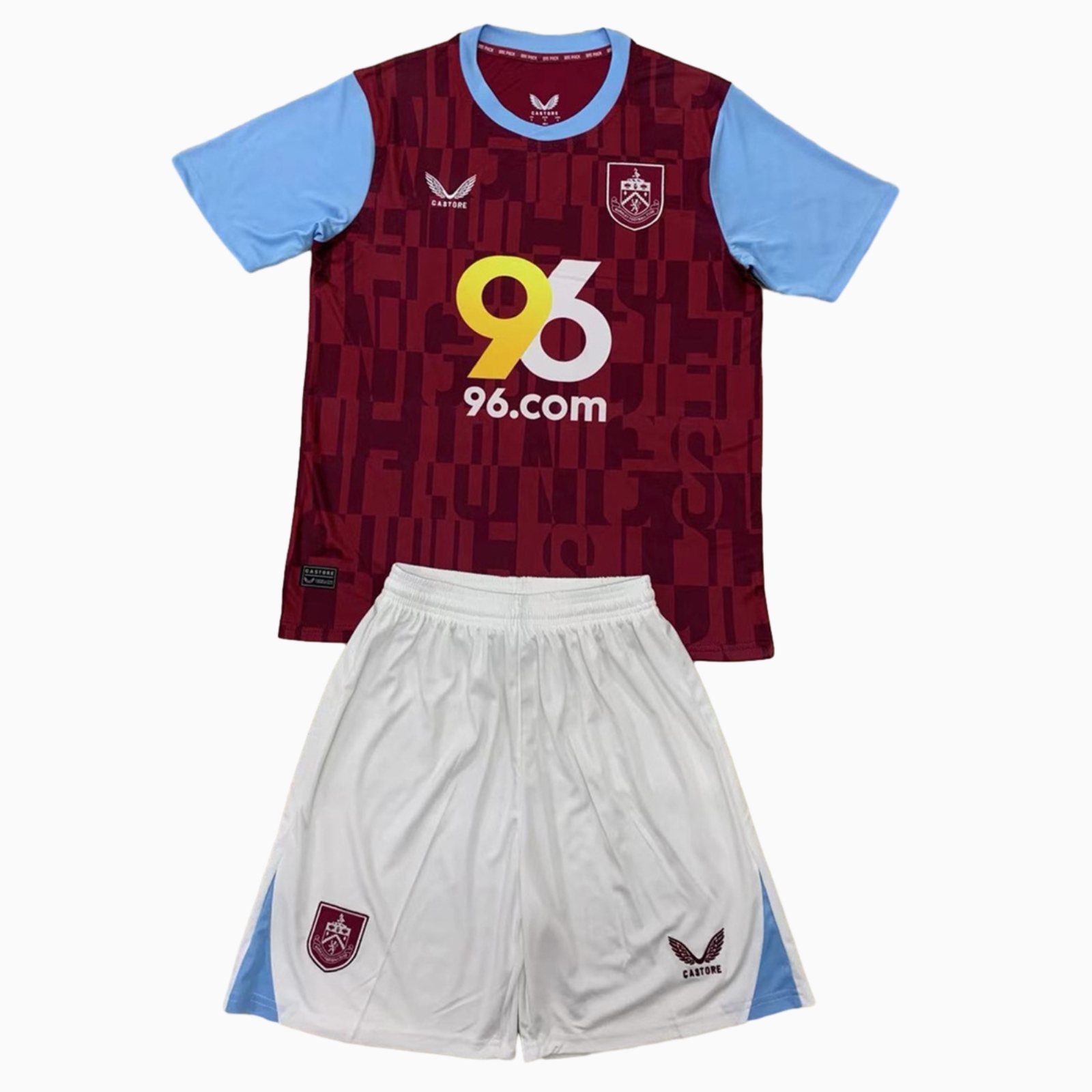 Burnley 24-25 Home Men's Adult Jersey Set - Fans Version - UnitedFutballJersey