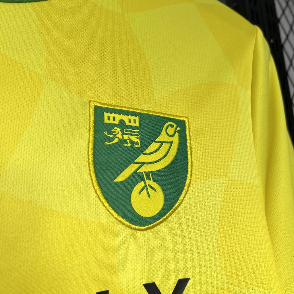 Norwich City 24-25 Home Stadium Jersey - Fans Version - UnitedFutballJersey