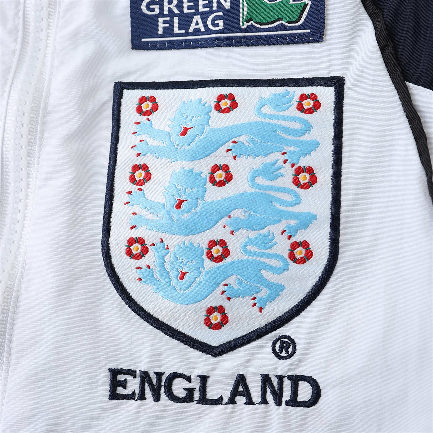 Retro England 1998 White Windbreaker - UnitedFutballJersey