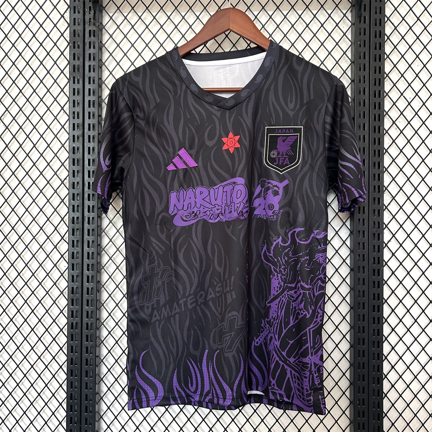 Japan 25-26 Purple NARUTO 20th Anniversary Black Special Jersey - Fans Version - UnitedFutballJersey