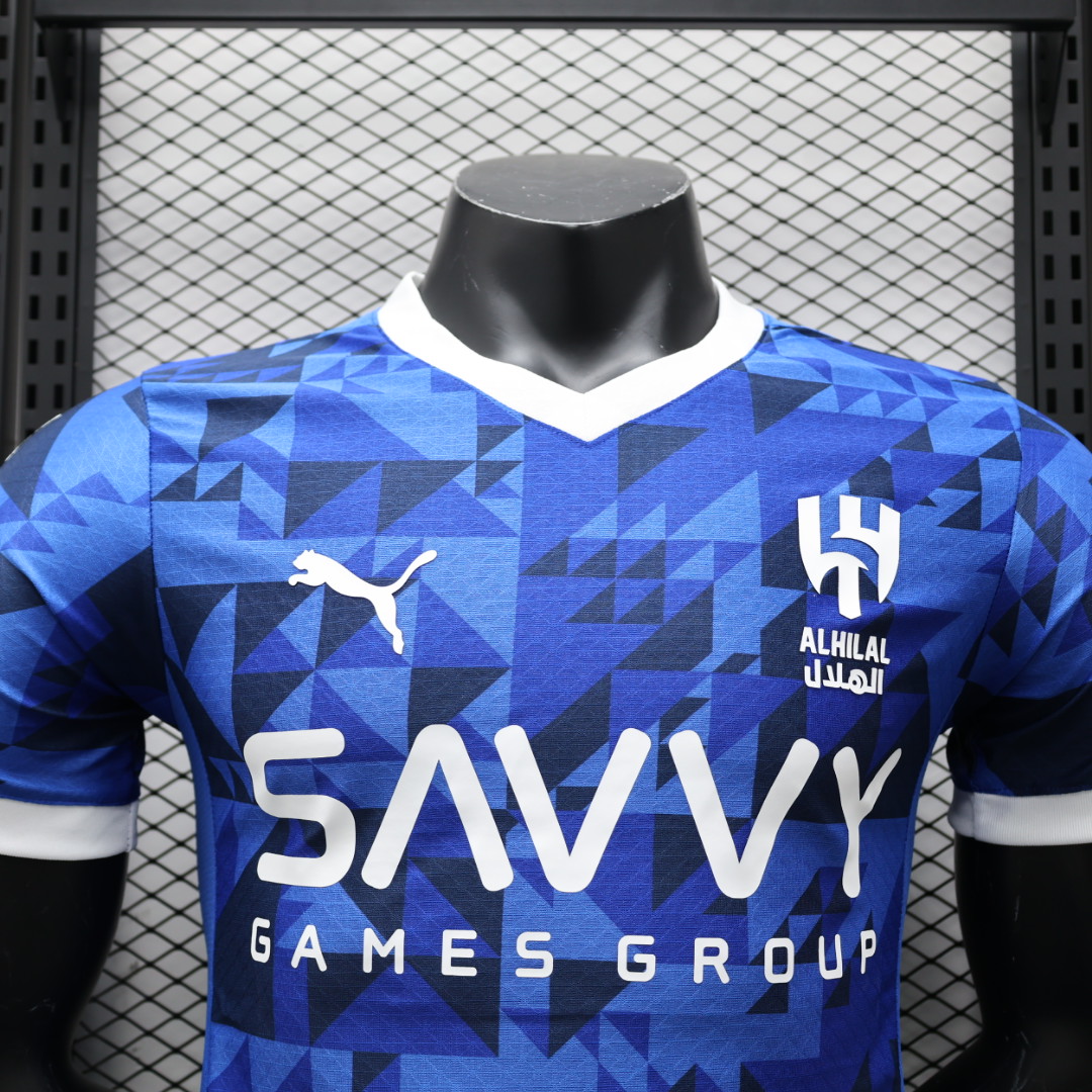 Al Hilal Riyadh Crescent 24-25 Home Stadium Jersey - Player Version - UnitedFutballJersey