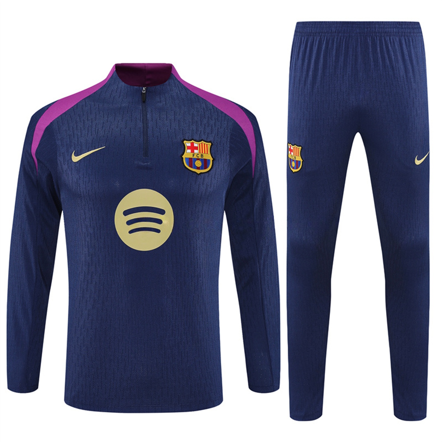B.A.R.S.A 25-26 Long Sleeves Training Set - Royal Blue top & Royal Blue Pants - UnitedFutballJersey