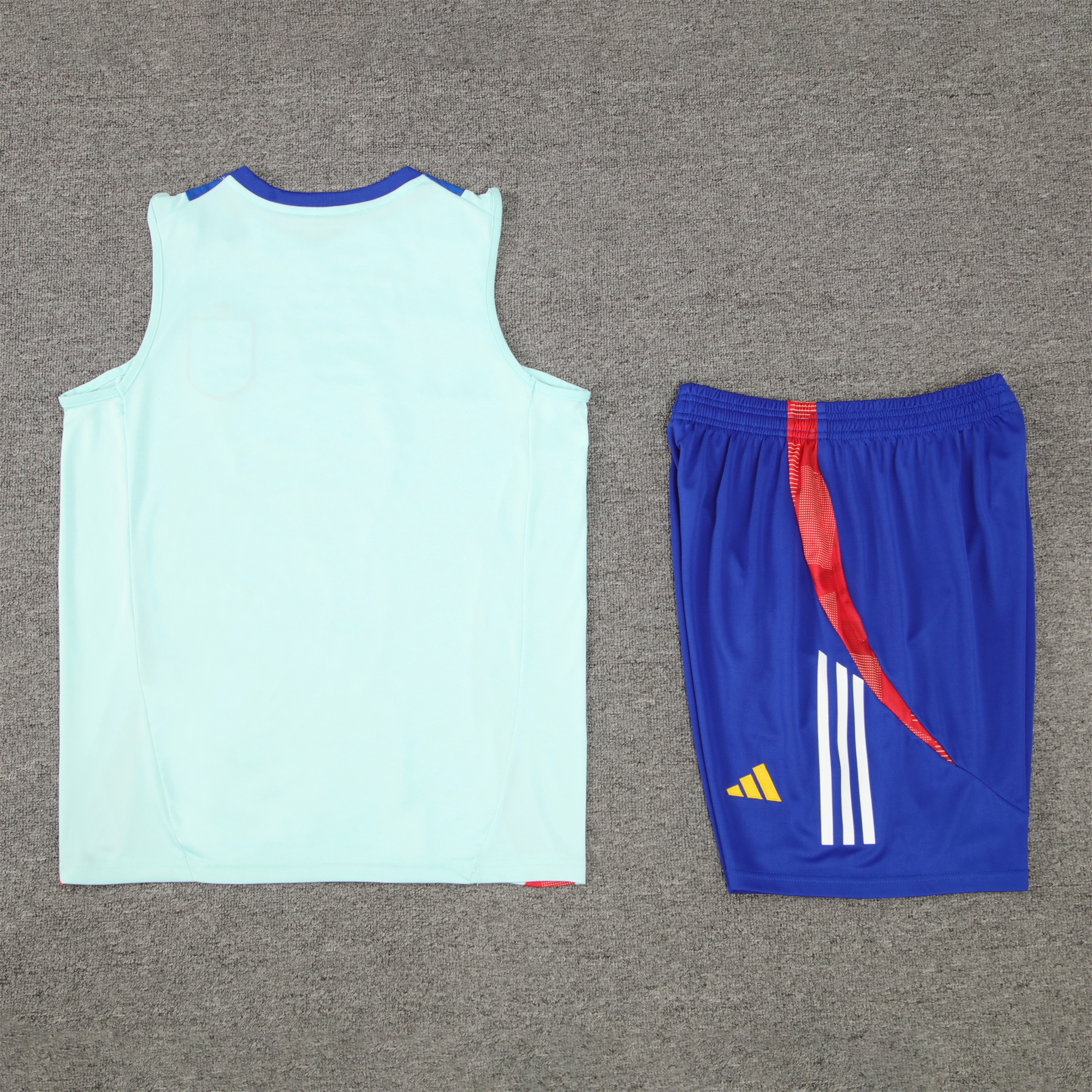 Spain 24-25 Vest Training Set - Light Blue - UnitedFutballJersey