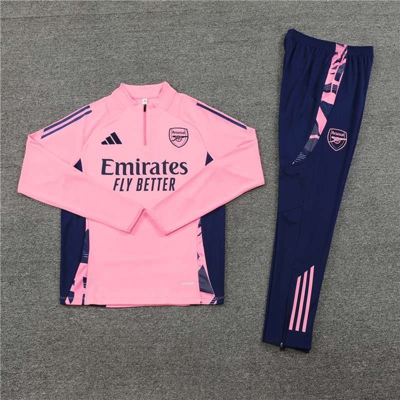 Arsenal 24-25 Long Sleeve Training Set - Pink - UnitedFutballJersey