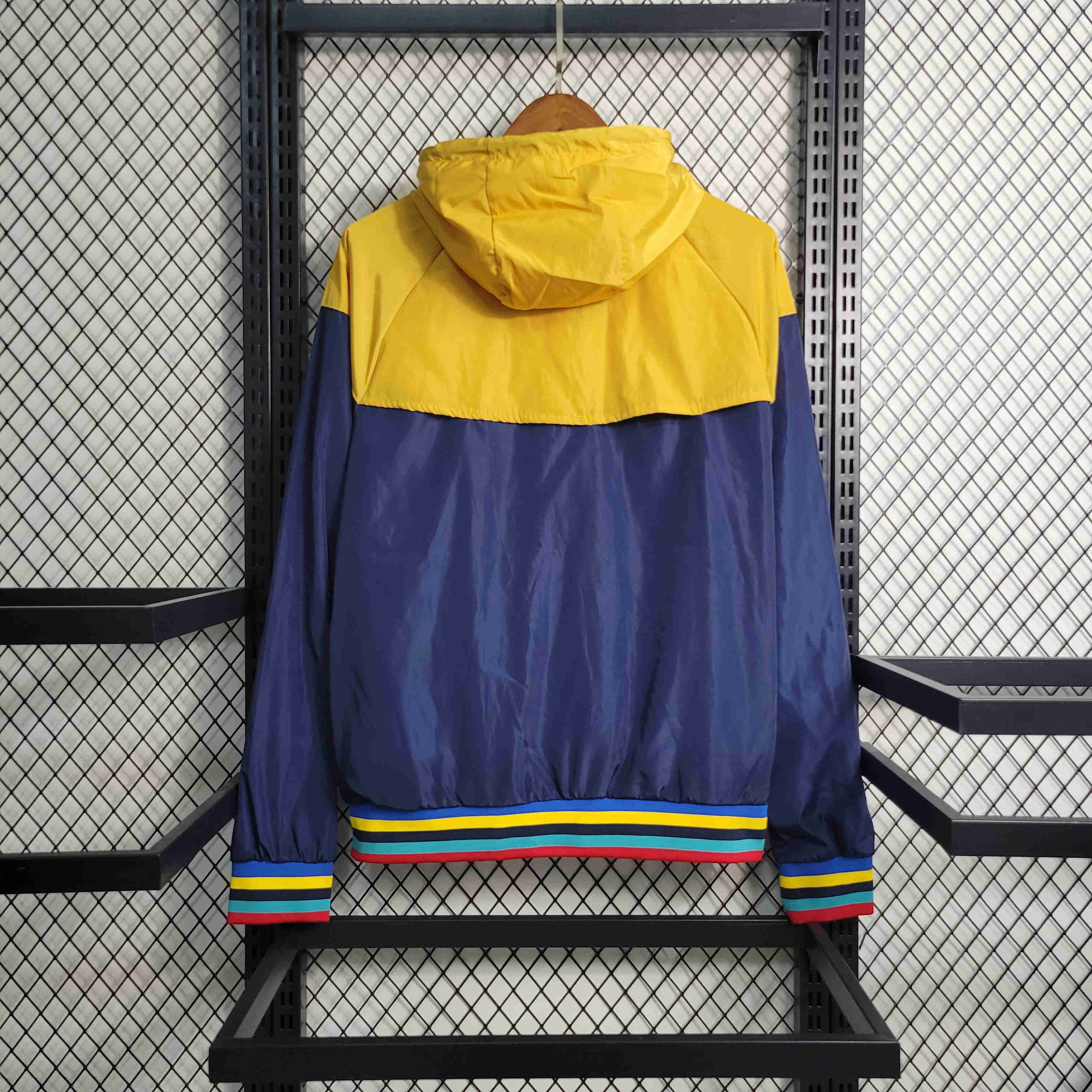 B.A.R.S.A 23-24 Red Royal Blue Yellow PlayerWindbreaker - UnitedFutballJersey