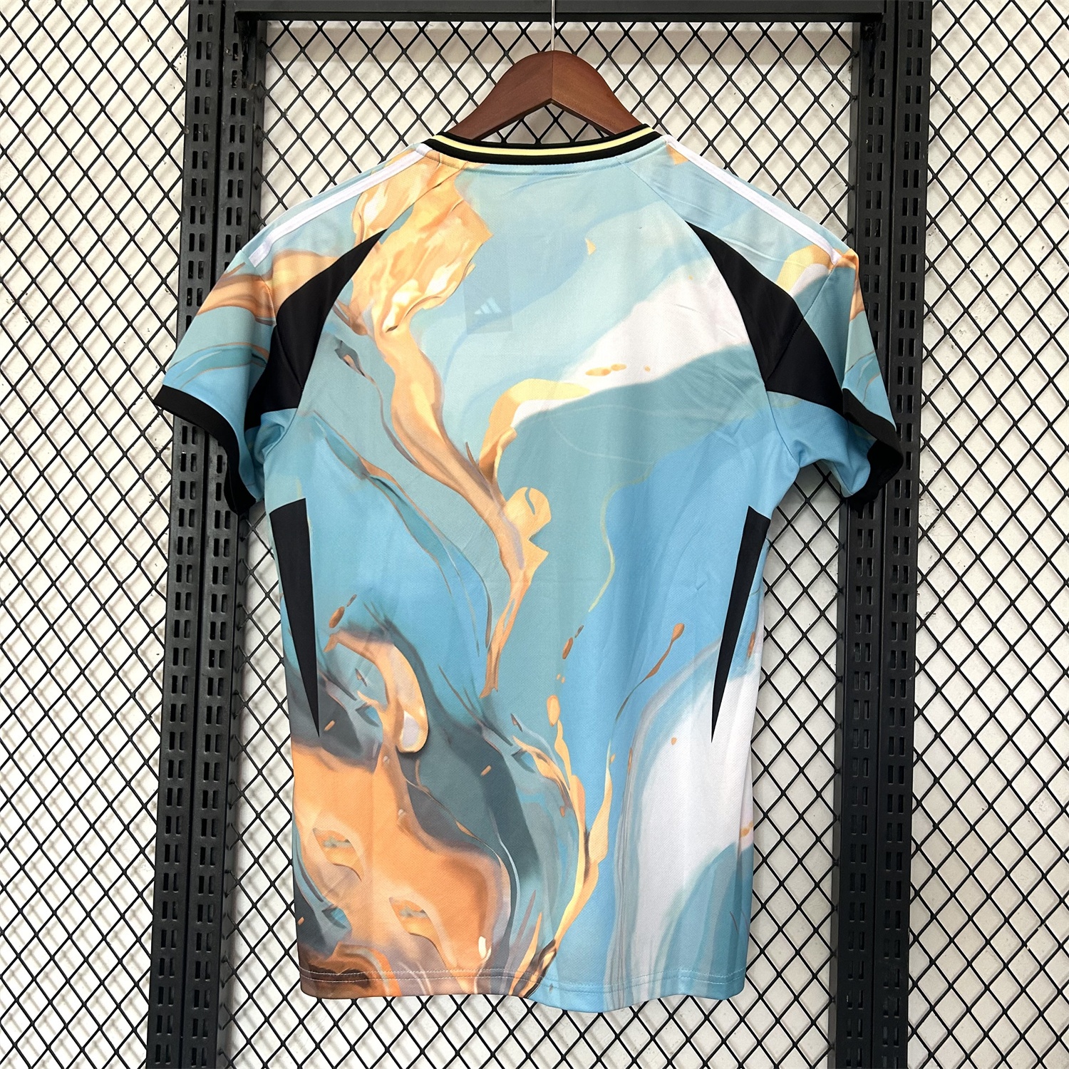 Argentina 25-26 Blue and Gold Marble Pattern Special Jersey - Fans Version - UnitedFutballJersey