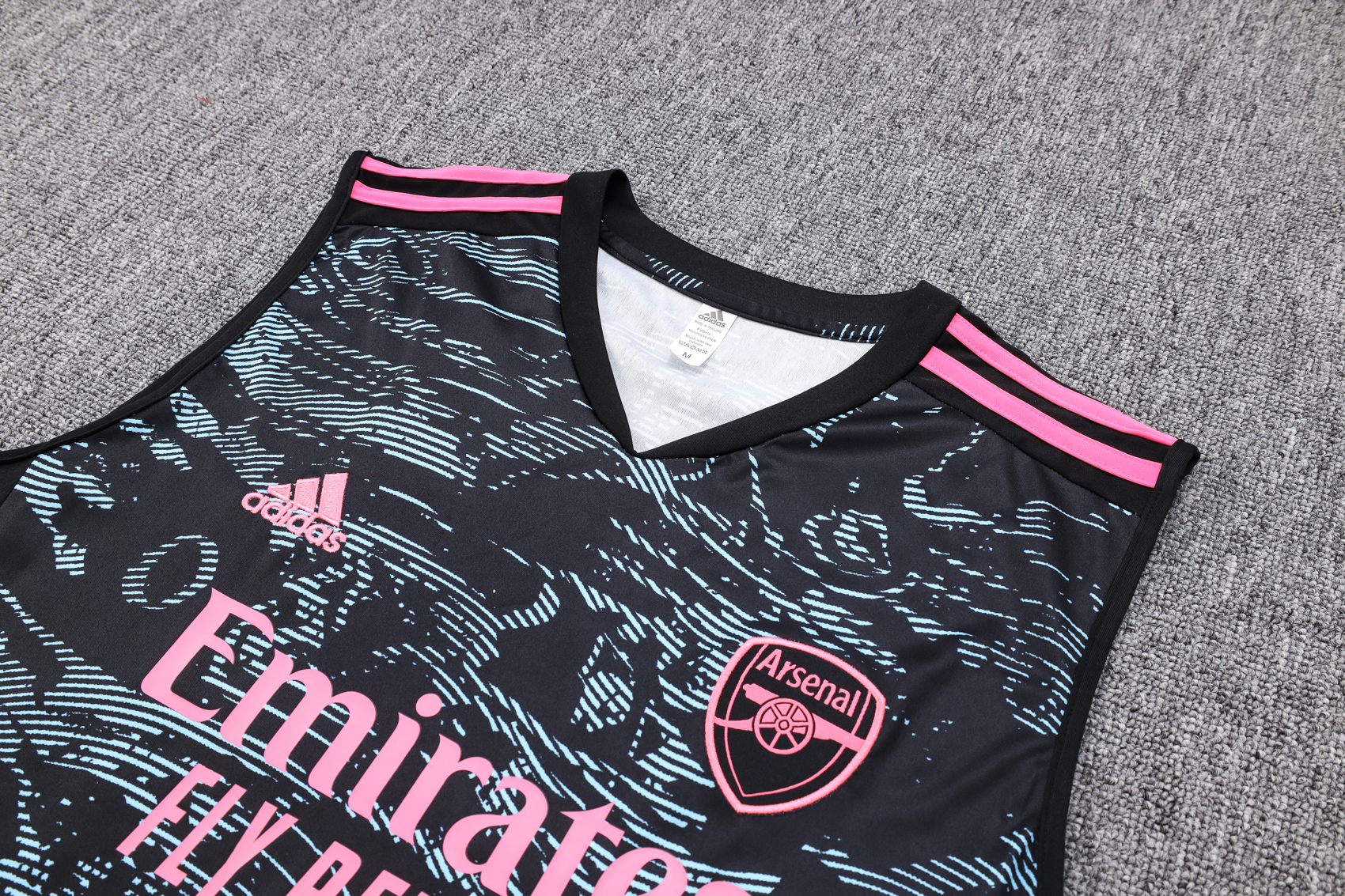 Arsenal 23-24 New Black Training Vest Suit - UnitedFutballJersey