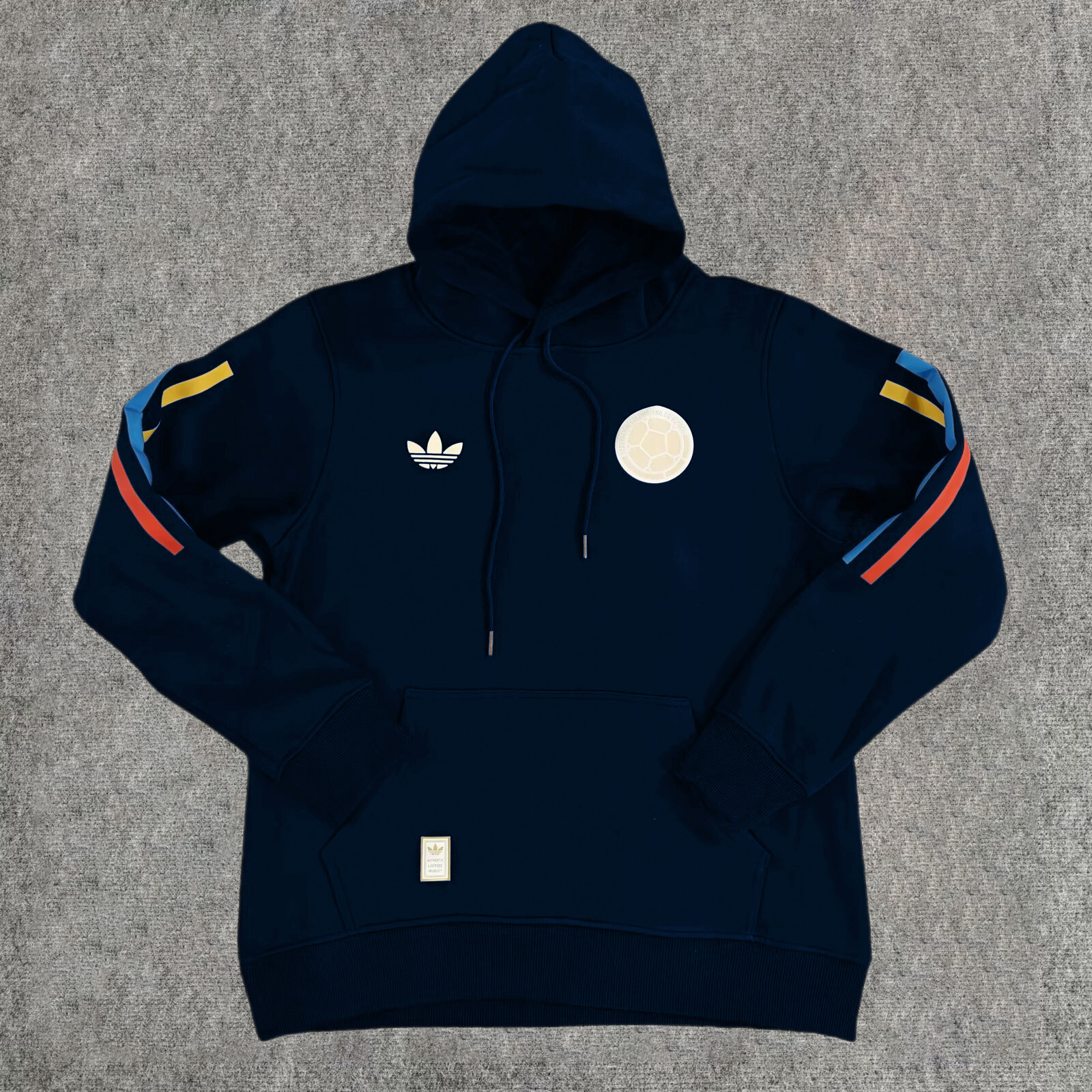 Colombia 2024 100th Anniversary Hooded - Deep Blue - UnitedFutballJersey