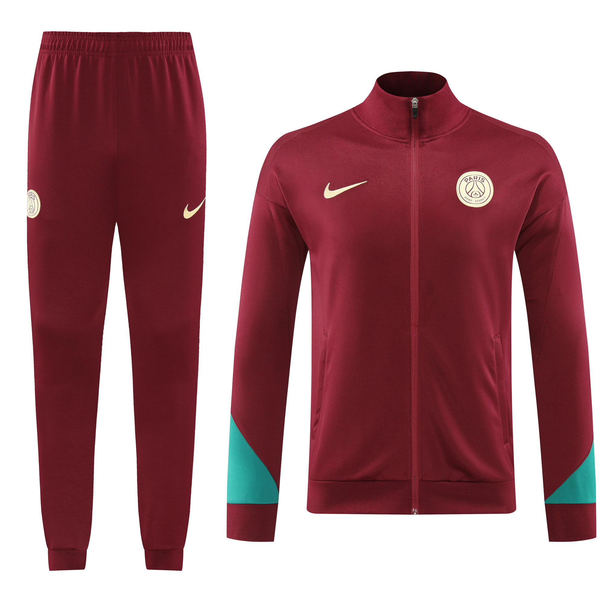Paris Saint-Germain PSG 24-25 Jacket Training Tracksuit - Maroon - UnitedFutballJersey