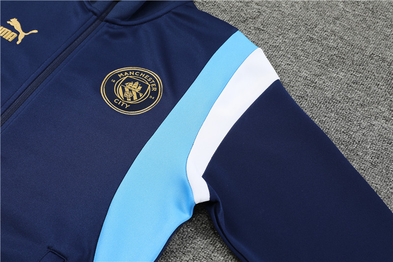 Manchester City 23-24 Jacket Training Tracksuit - Blue - UnitedFutballJersey