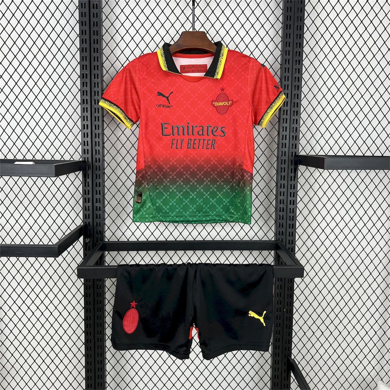 AC Milan 24-25 Fourth Red “Diavoli” Special Edition Kids Kit - UnitedFutballJersey