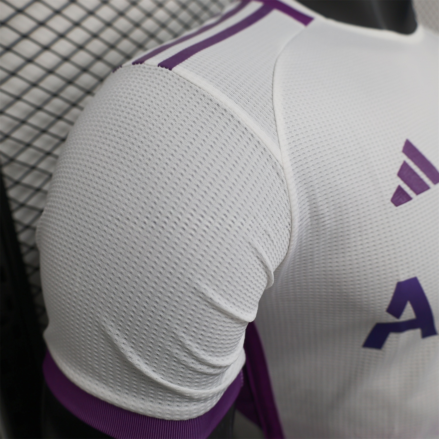Algeria 25-26 White Purple Gradient with Hexagonal Pattern Jersey - Player Version - UnitedFutballJersey