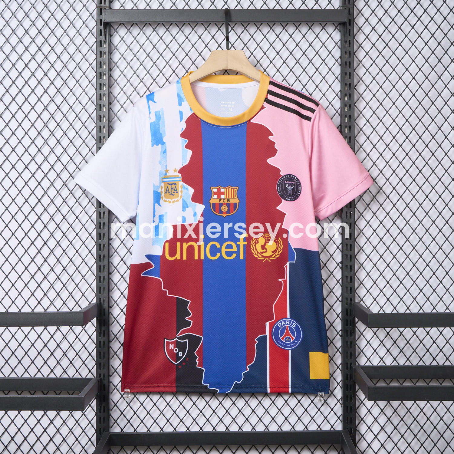 Messi Career Commemorative Jersey - Fans Version - Argentina B.A.R.S.A INT M.A.M Paris Saint-Germain PSG - UnitedFutballJersey