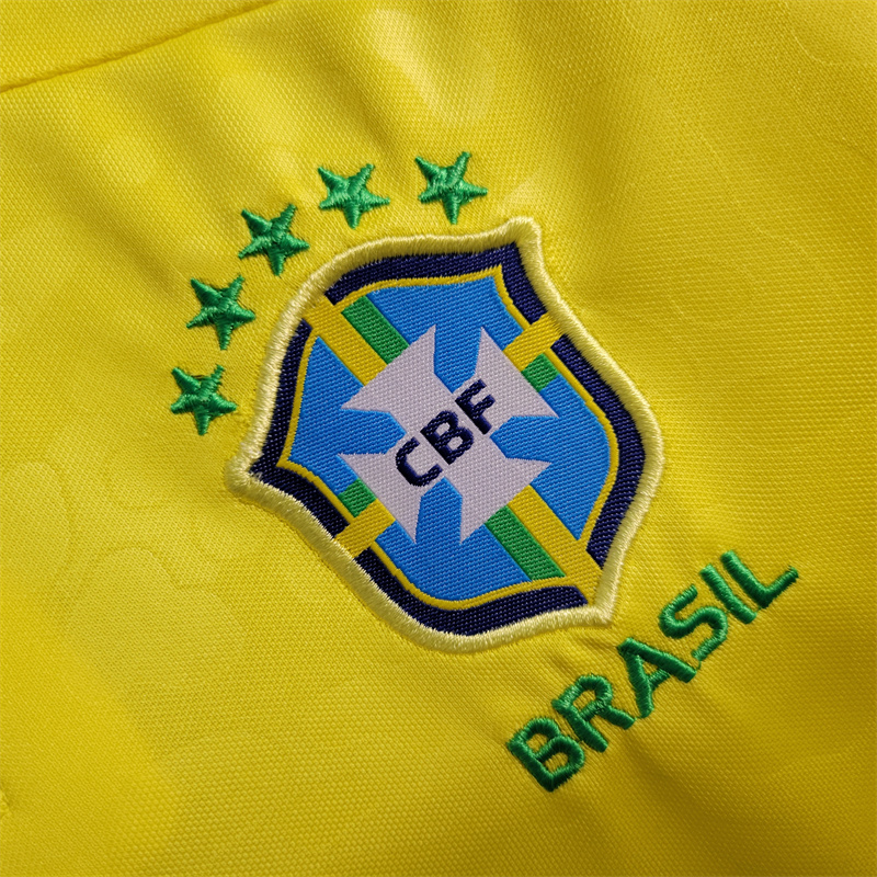 World Cup 2022 Brazil 22-23 Home Kids Kit - UnitedFutballJersey