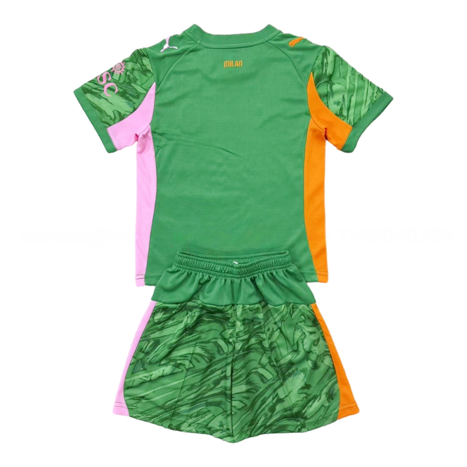 AC Milan 25-26 Green Goalkeeper Men's Adult Jersey Set - Fans Version - UnitedFutballJersey