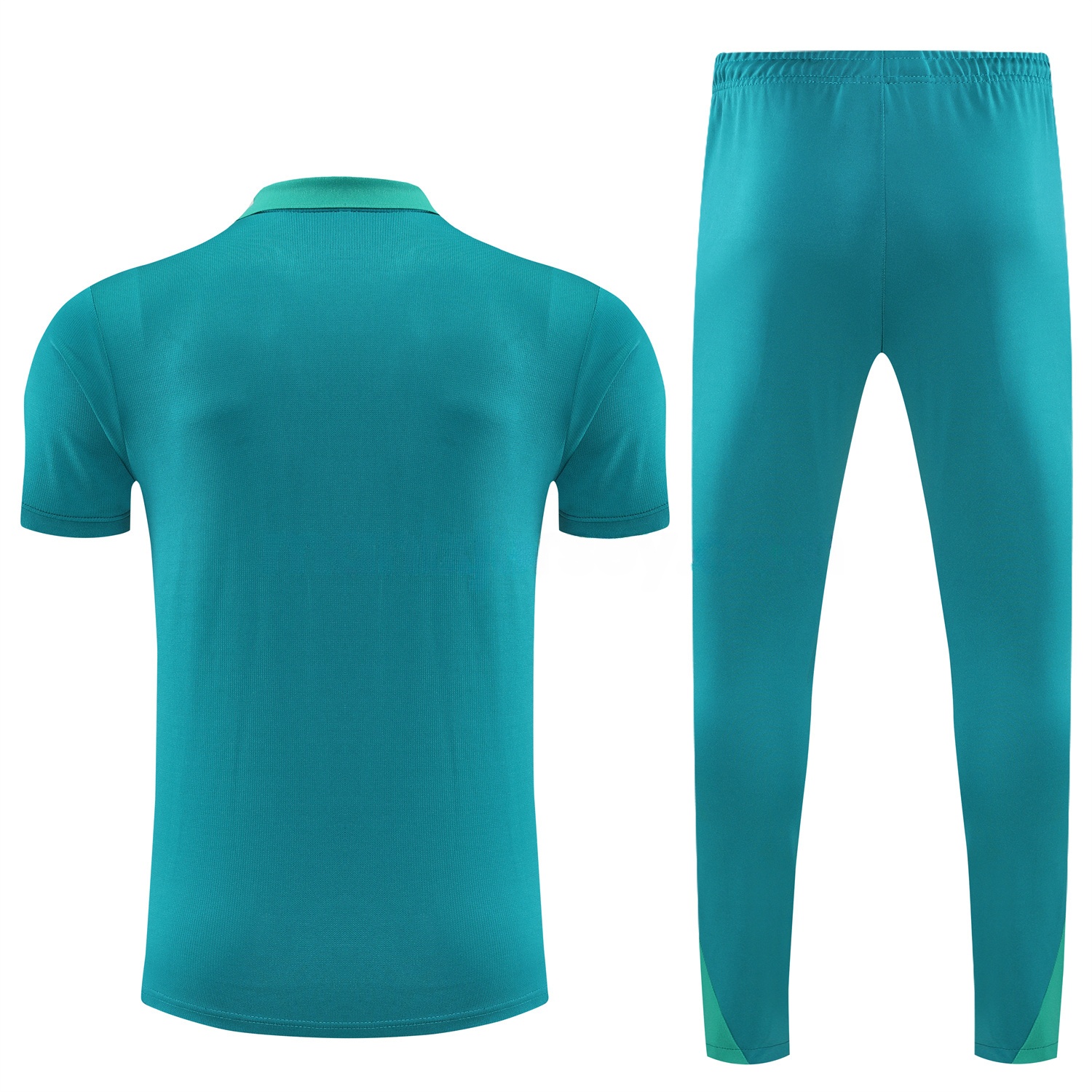 Portugal 25-26 POLO Short-Sleeve Training Set - Blue Green Top and Pants - UnitedFutballJersey