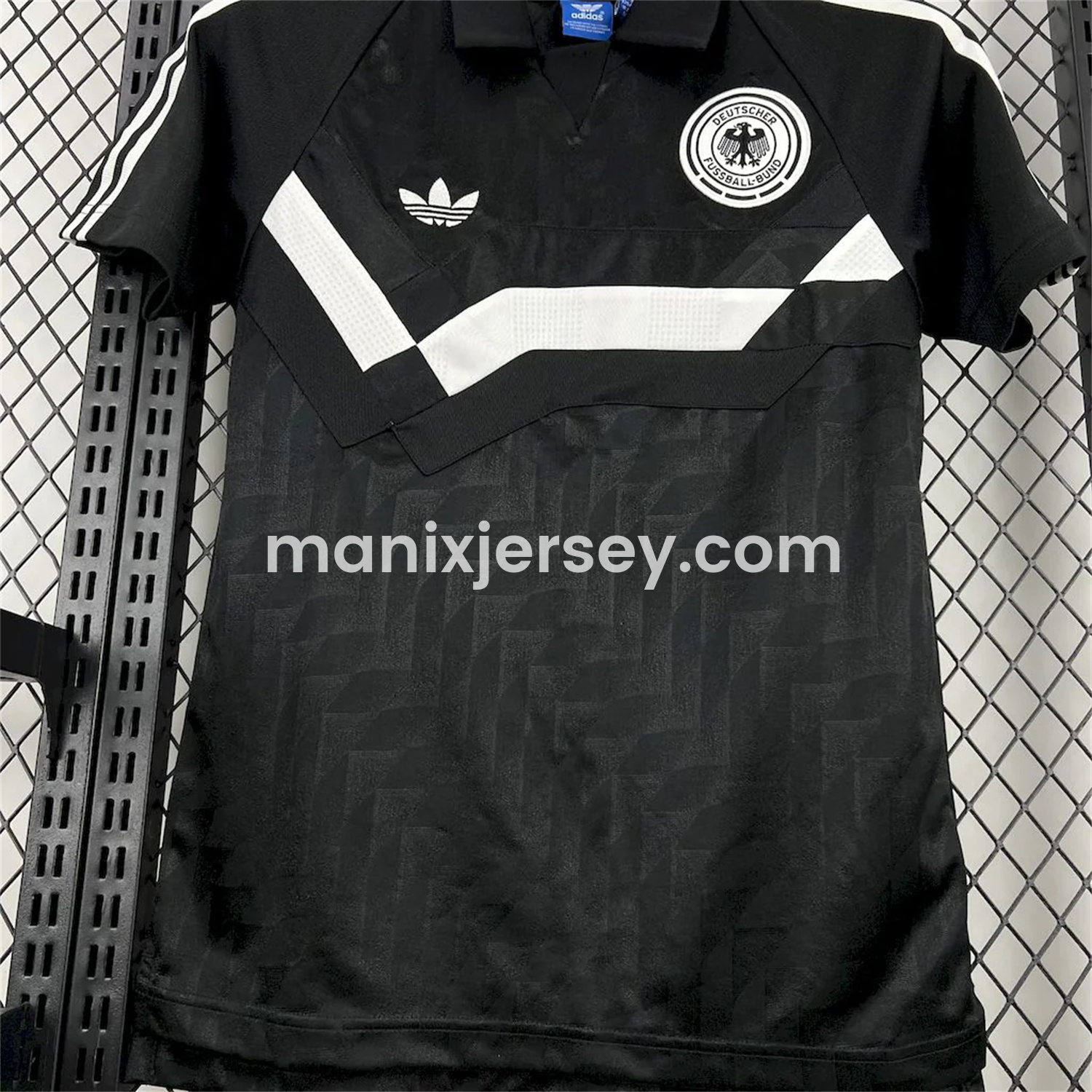 Retro Germany 1988-91 Terrace Black Jersey - UnitedFutballJersey