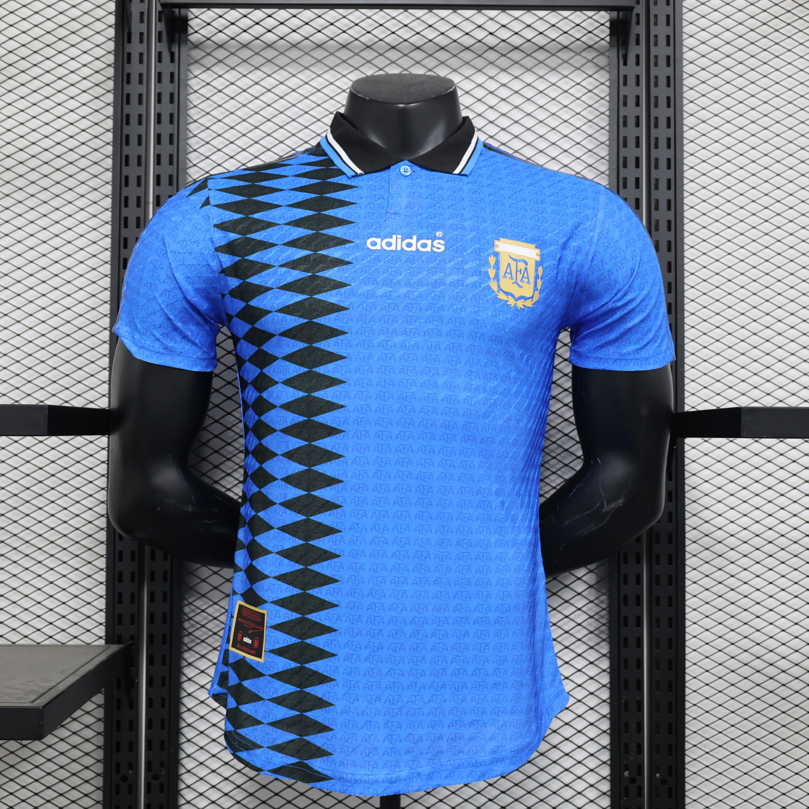 Retro Argentina 1994 Away Stadium Jersey - Player Version - UnitedFutballJersey