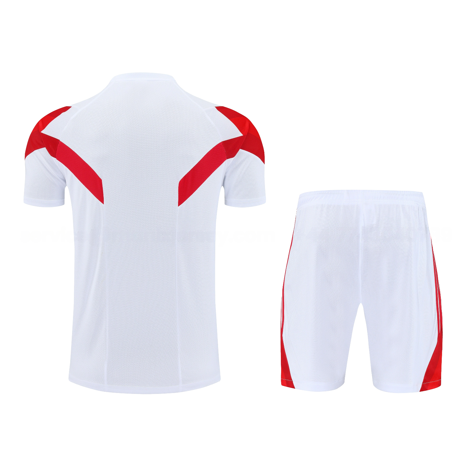 Bayern Munich 25-26 Short-Sleeve Training Set - White Top & white Shorts - UnitedFutballJersey