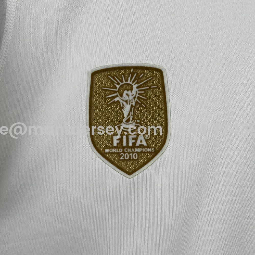 Retro Spain 2011 Away White Jersey - UnitedFutballJersey