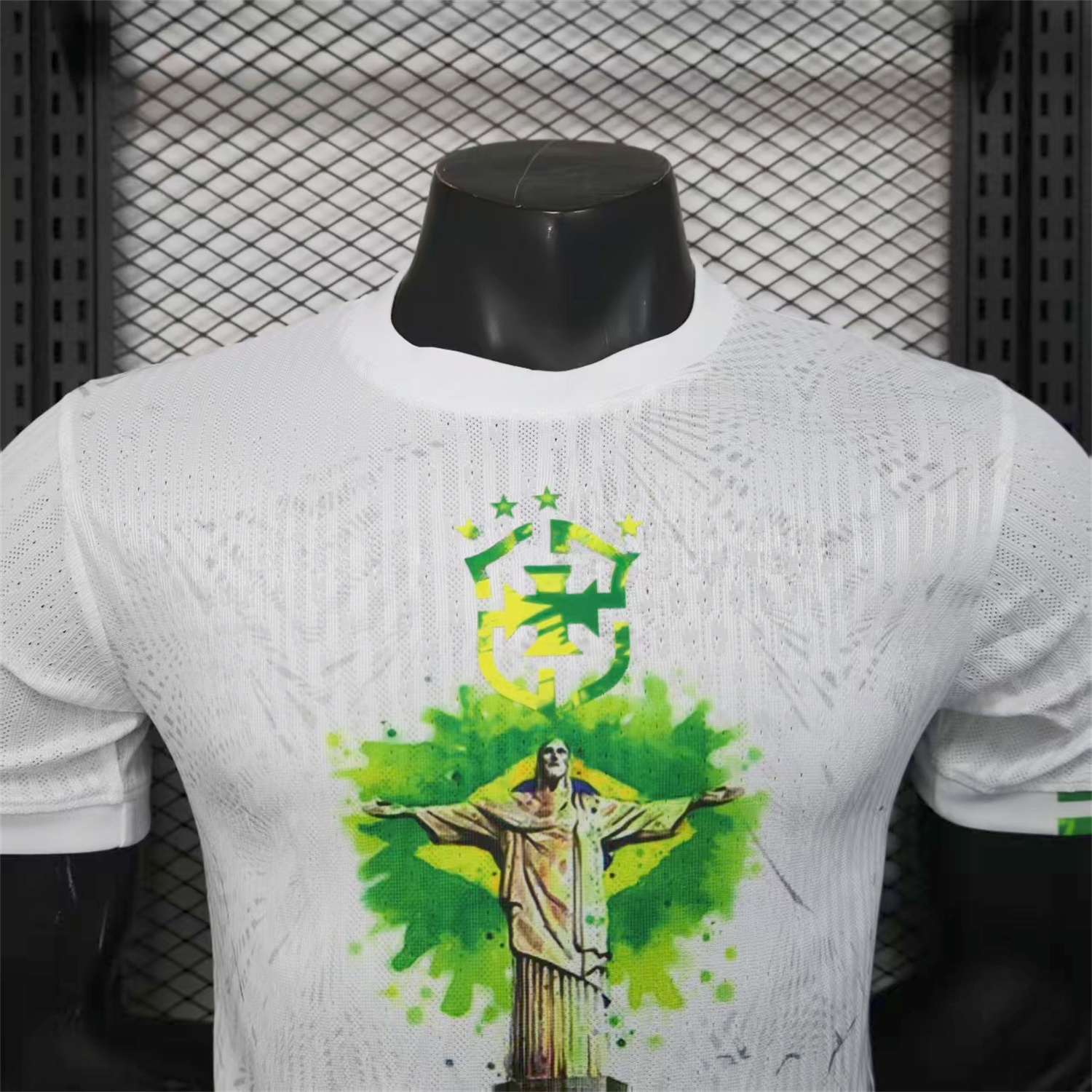Brazil 25-26 Christ the Redeemer Statue White Jersey - Player Version - UnitedFutballJersey