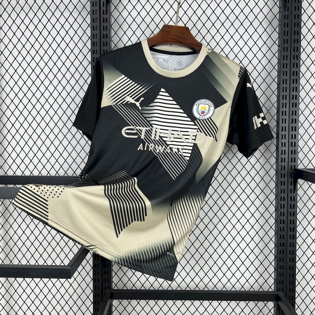 Manchester City 24-25 Black and Yellow Fan-designed Special Edition Jersey - Fans Version - UnitedFutballJersey