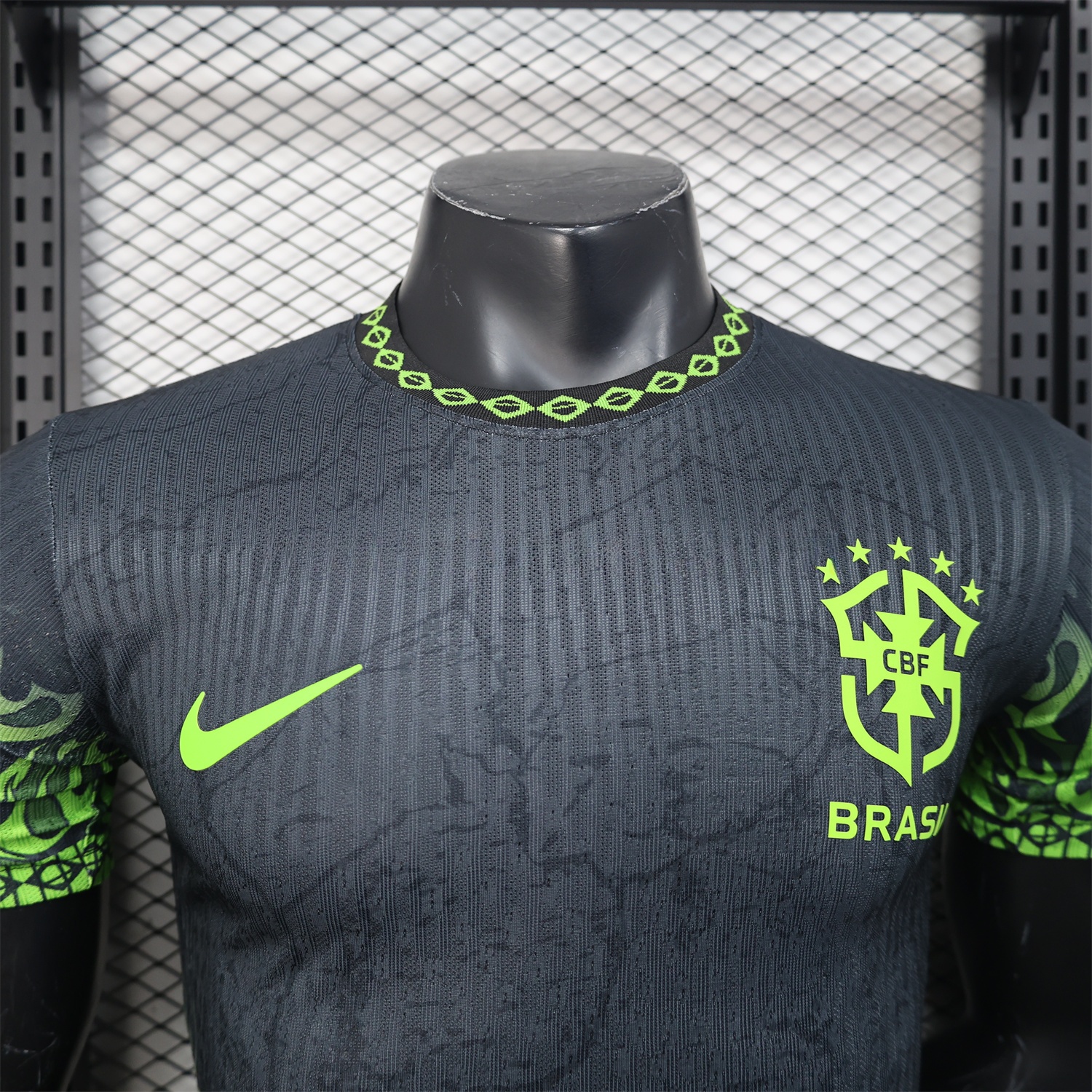 Brazil 2025 Green Fire Black Special Edition Jersey - Player Version - UnitedFutballJersey