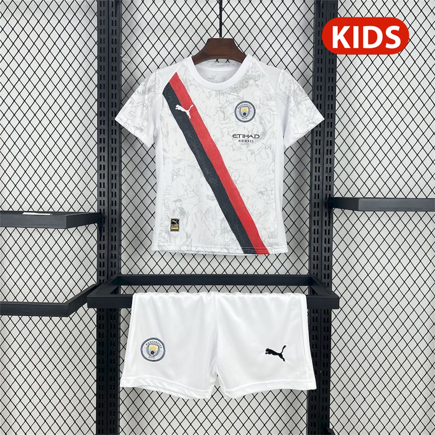 Manchester City 25-26 Away Kids Kit - UnitedFutballJersey