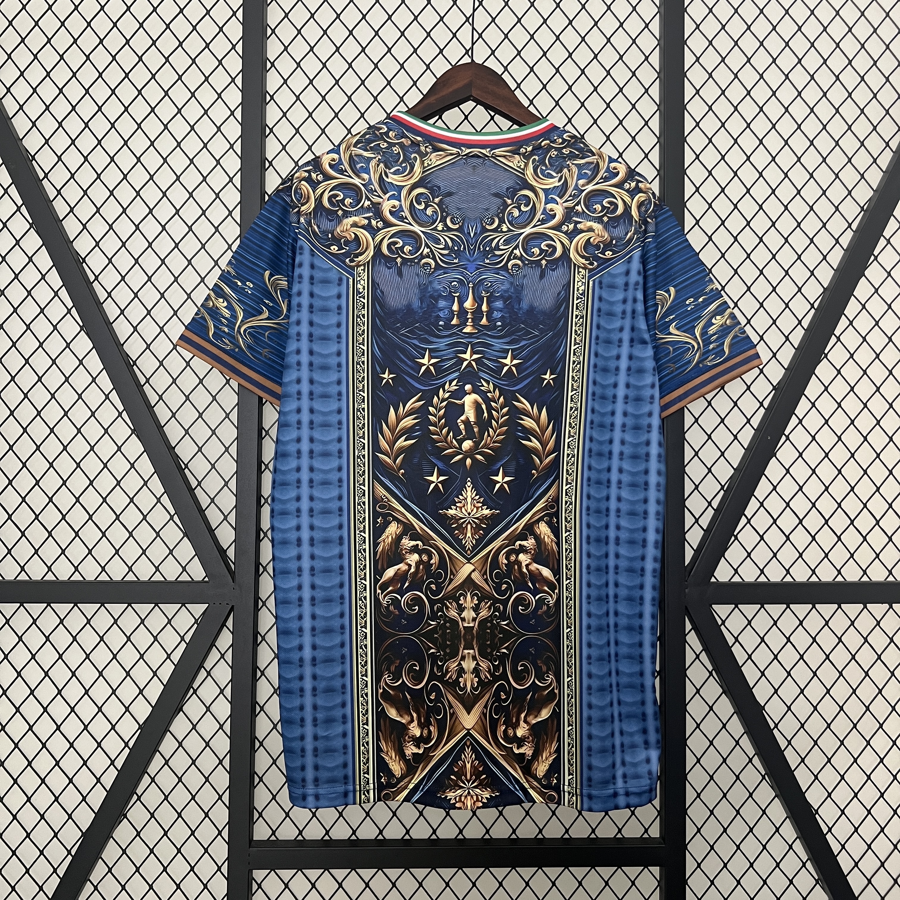 Italy 2024 Blue Mural Special Edition Jersey - Fans Version - UnitedFutballJersey