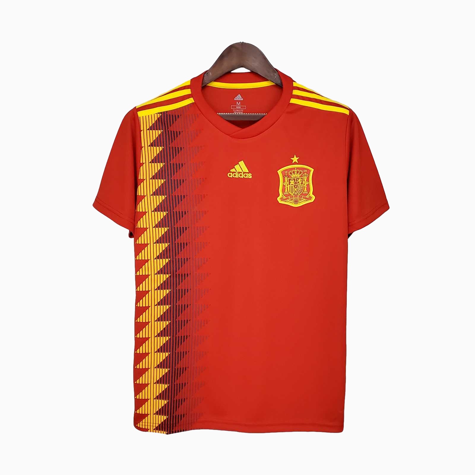 Retro Spain 2018 Home Stadium Jersey - UnitedFutballJersey