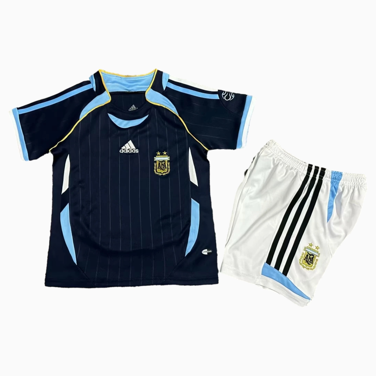 Retro Argentina 2006 Away Kids Kit - UnitedFutballJersey
