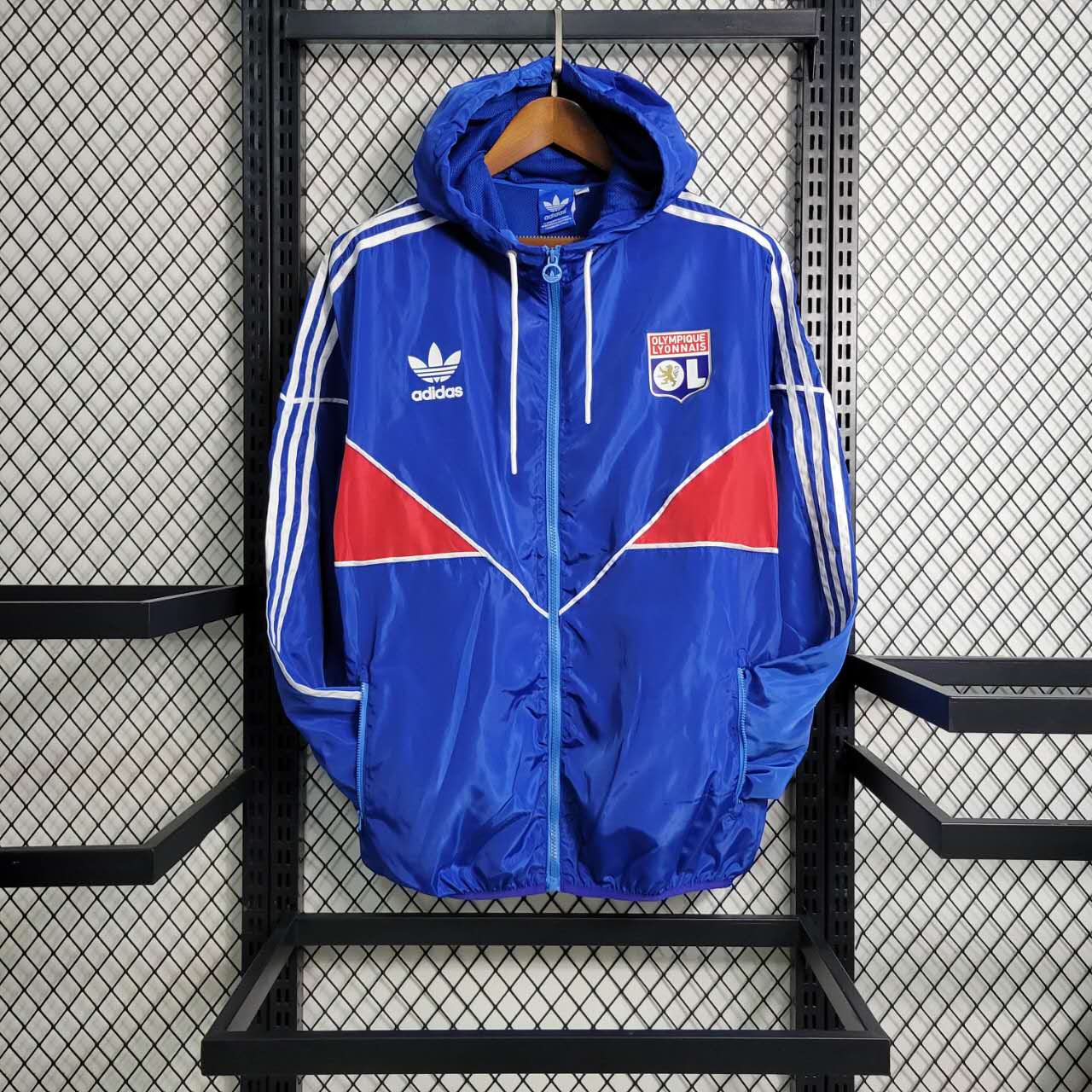 Lyon 23-24 Blue Player Windbreaker - UnitedFutballJersey