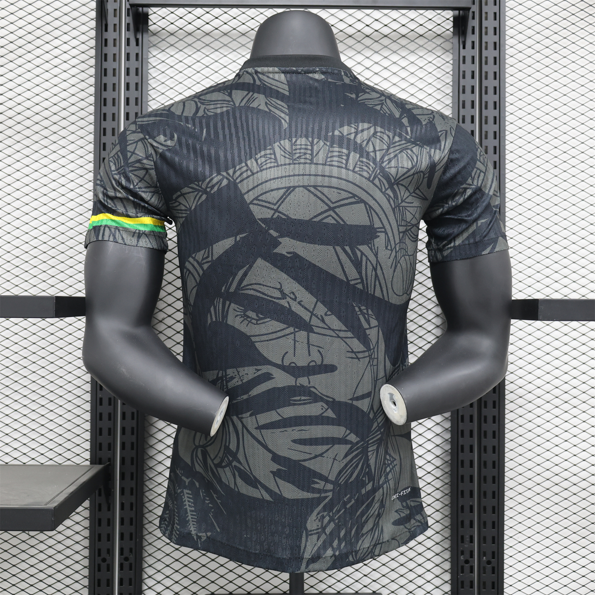 Brazil 2024 Black Face Graffiti Jersey - Player Version - UnitedFutballJersey