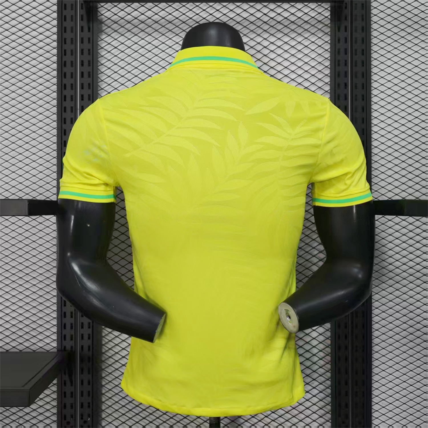 Brazil 25-26 Fern Yellow Polo Jersey - Player Version - UnitedFutballJersey