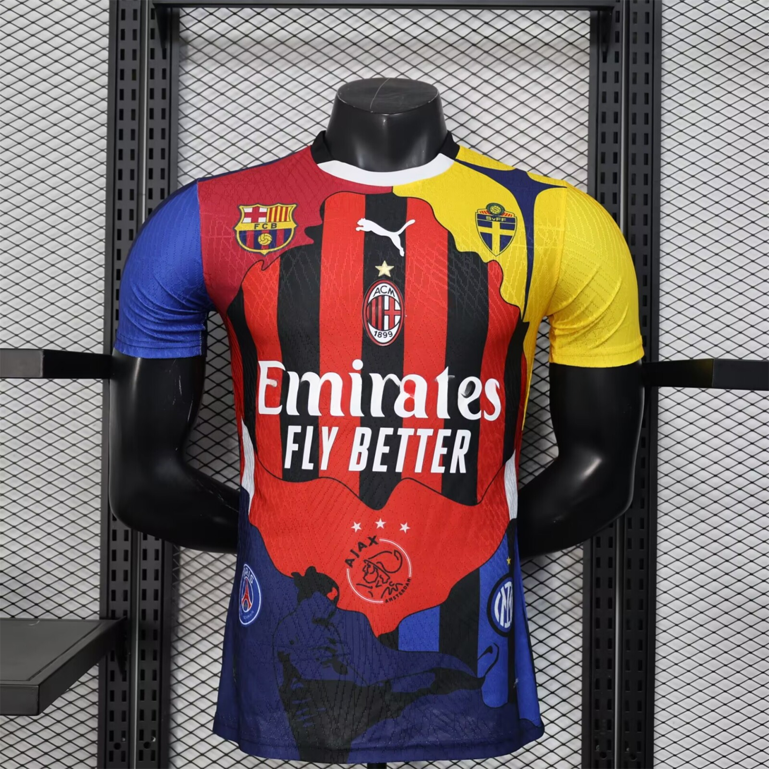 Zlatan Ibrahimović Career Commemorative Jersey - Player Version - AC Milan Inter Milan Barcelona Ajax Paris Saint-Germain PSG Sweden - UnitedFutballJersey