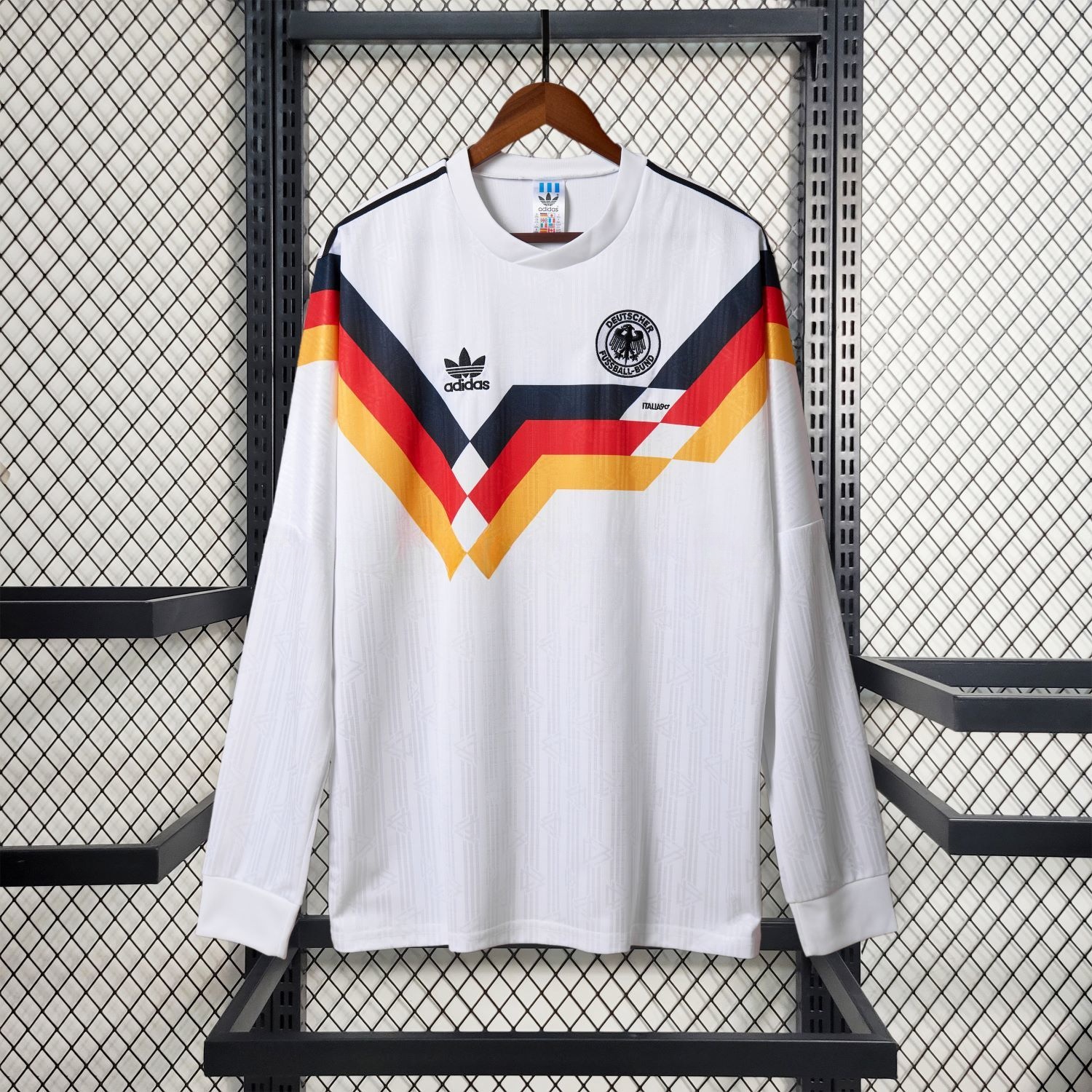 Retro Germany 1990 Home Long Sleeve Jersey - UnitedFutballJersey