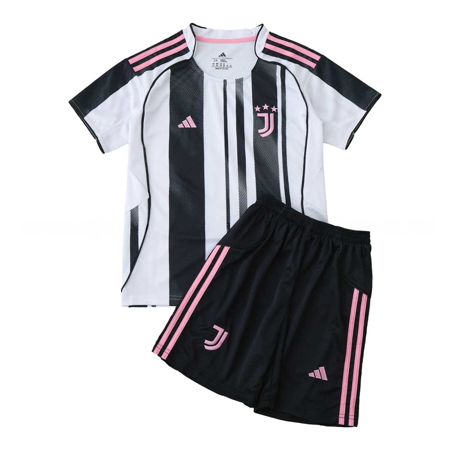 Juventus 25-26 Home Unsponsored Kids Kit - UnitedFutballJersey