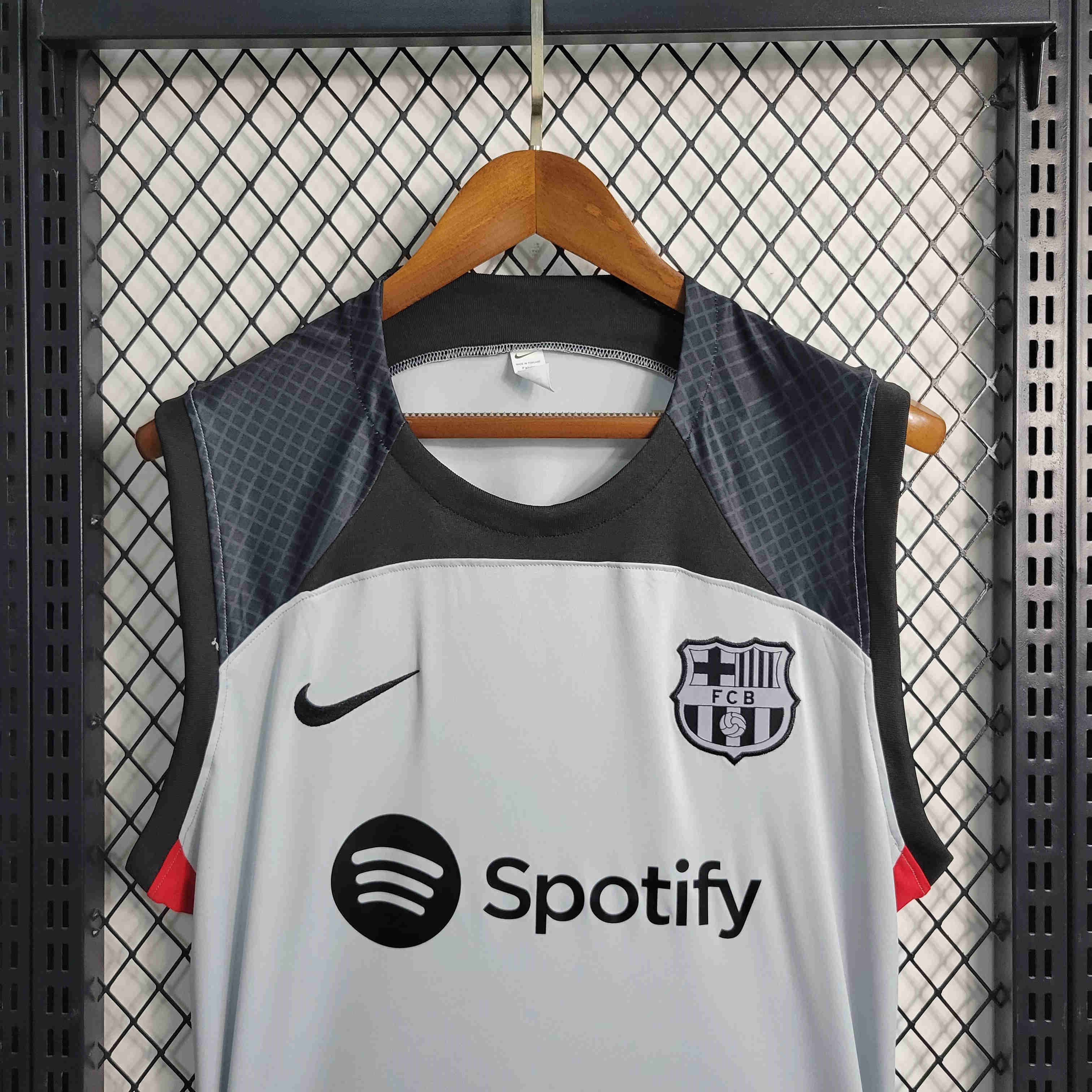 B.A.R.S.A 23/24 Grey Training Vest - UnitedFutballJersey