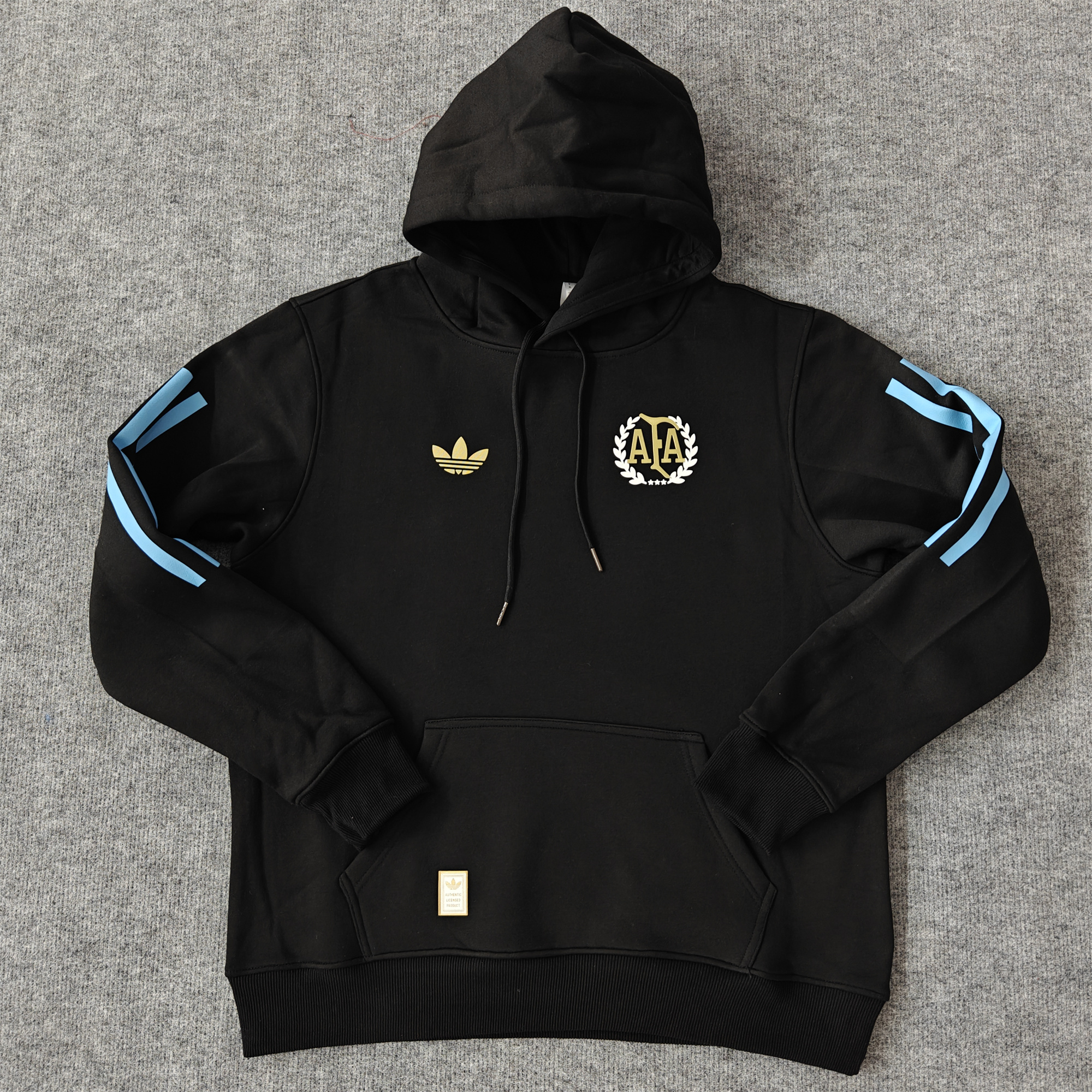 Argentina 24-25 Adi 50 Years Anniversary Hoodie - Black - UnitedFutballJersey
