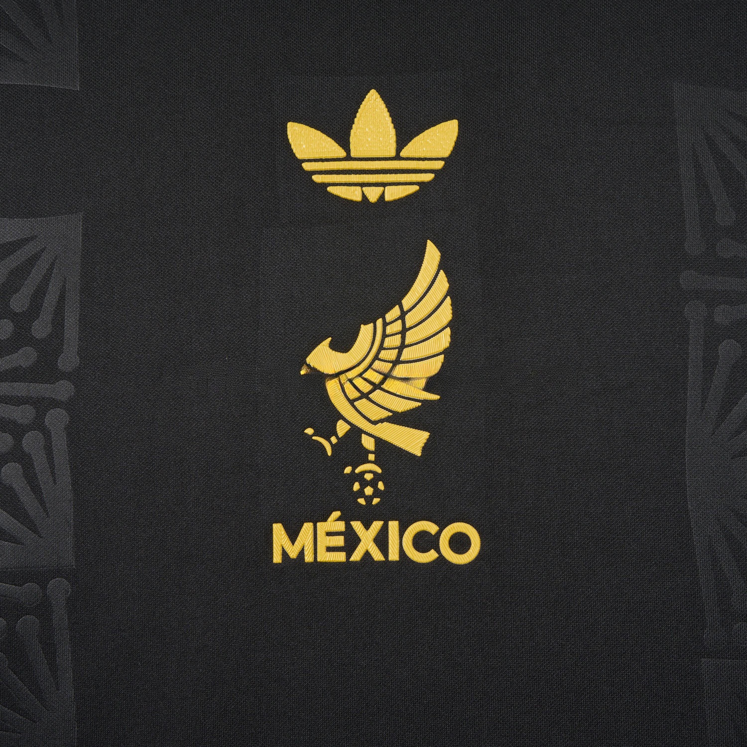 Mexico 2025 Gold Cup Home Black Jersey - Fans Version - UnitedFutballJersey