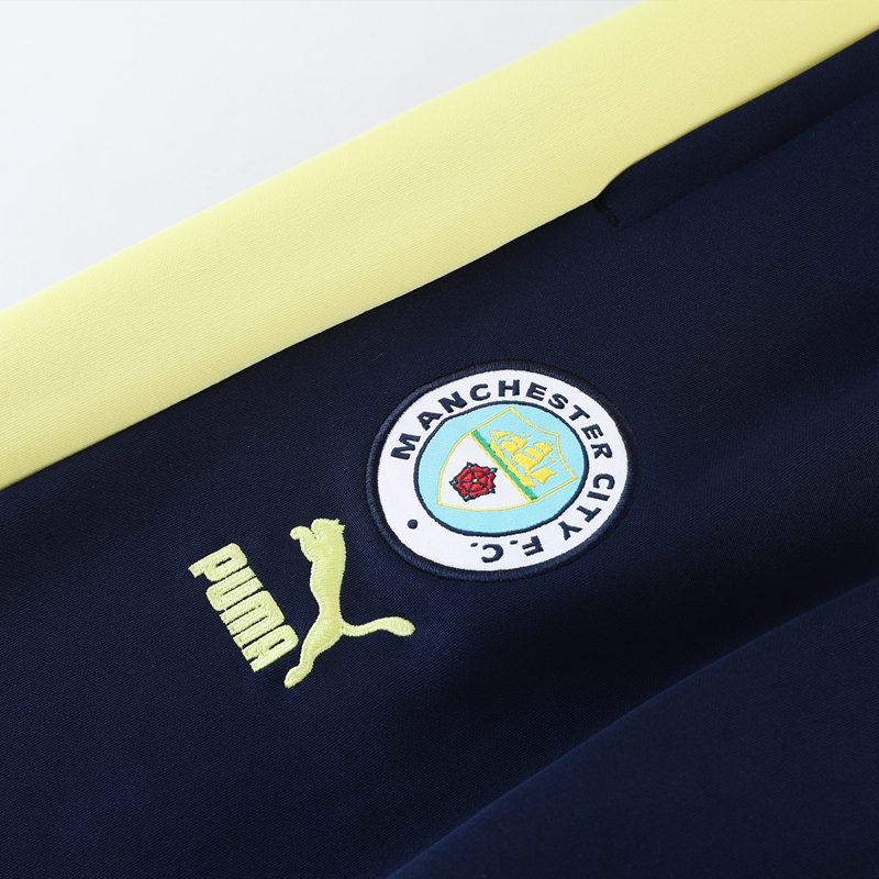 23-24 Manchester City Yellow Jacket Suit - UnitedFutballJersey