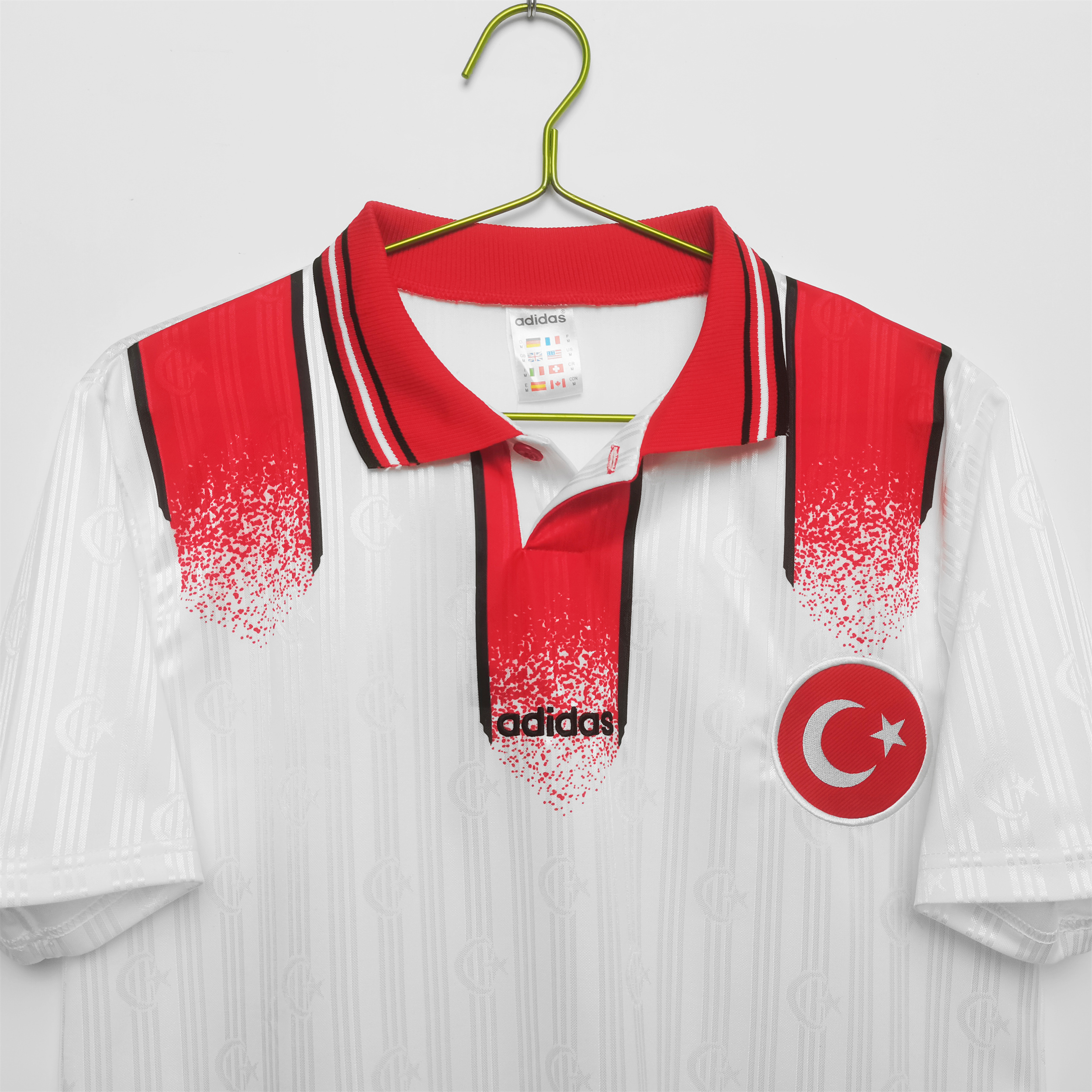 Retro Turkey 1996 Away Stadium Jersey - UnitedFutballJersey
