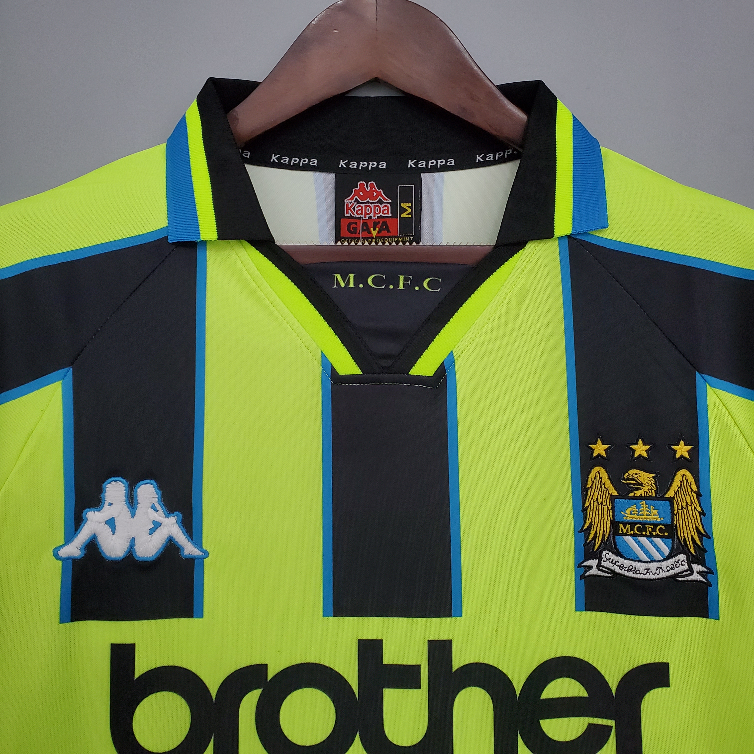 Retro Manchester City 1998-99 Away Stadium Jersey - UnitedFutballJersey