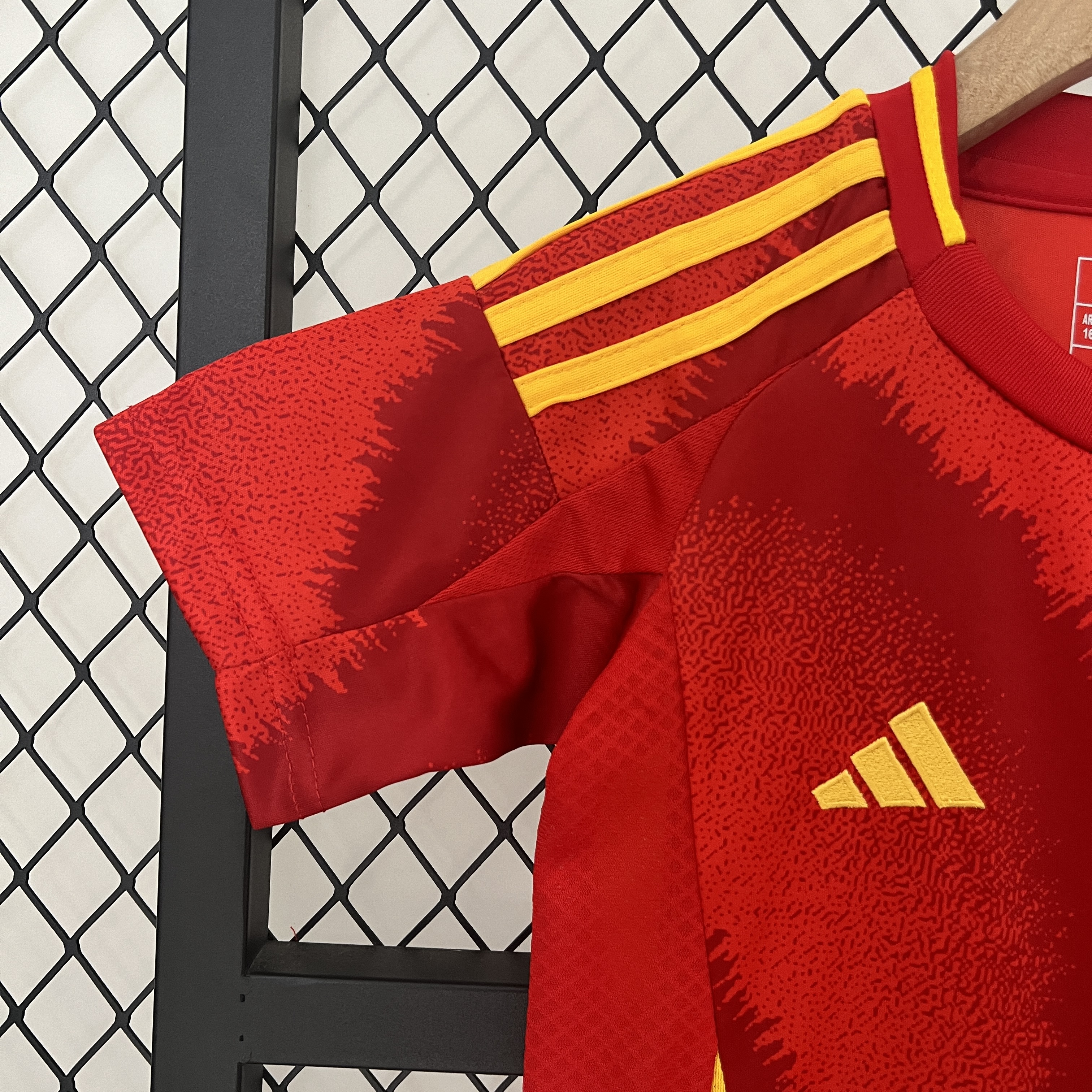 Spain 2024 Home Stadium Kids Kit - UnitedFutballJersey