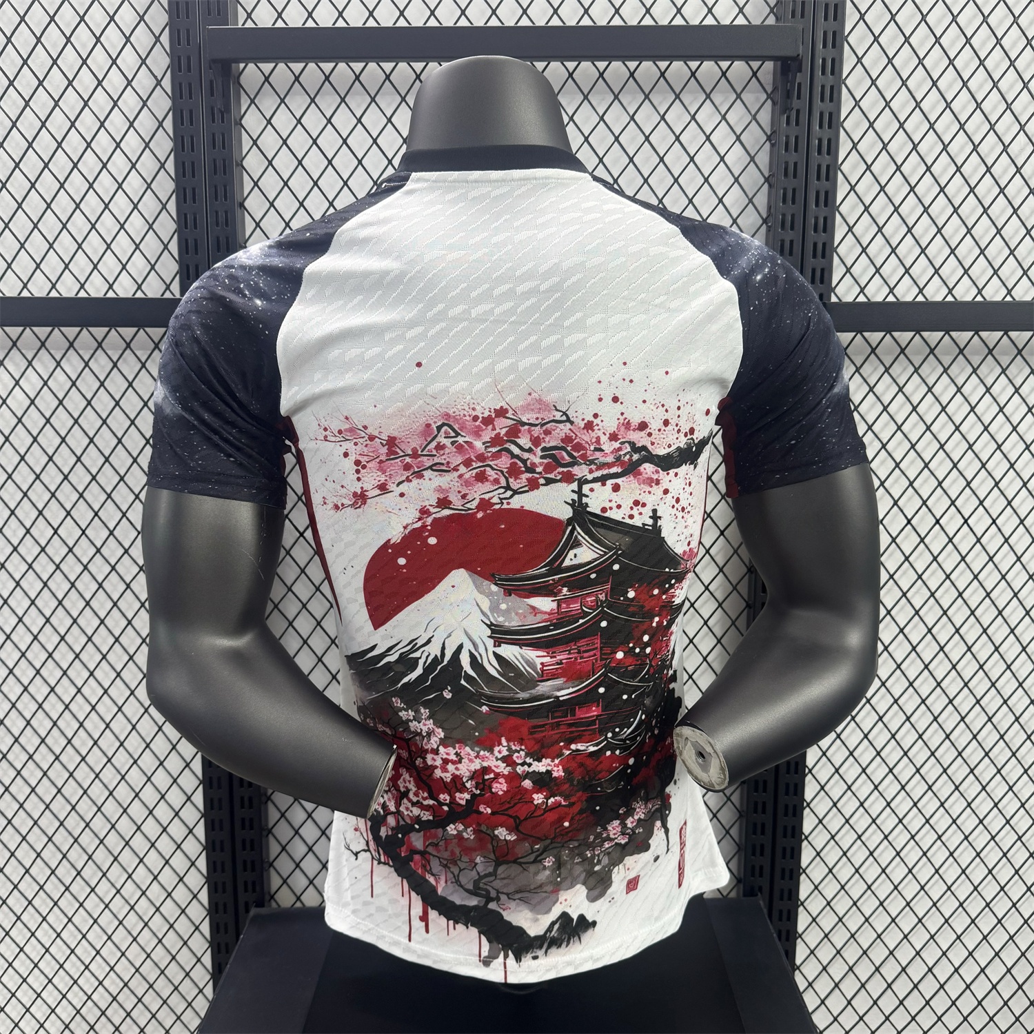 Japan 25-26 Sunset Over Mount Fuji Flowers Floating Over Churei Pagoda Special Jersey - Player Version - UnitedFutballJersey