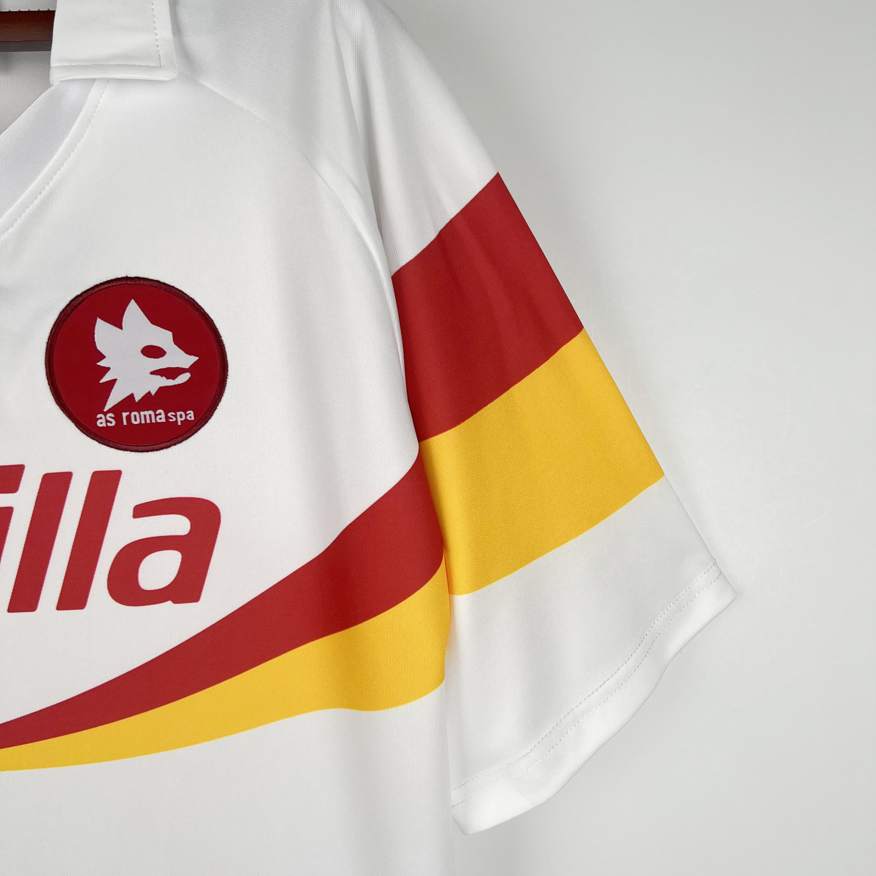 Retro Roma 1990-91 Away Stadium Jersey - UnitedFutballJersey