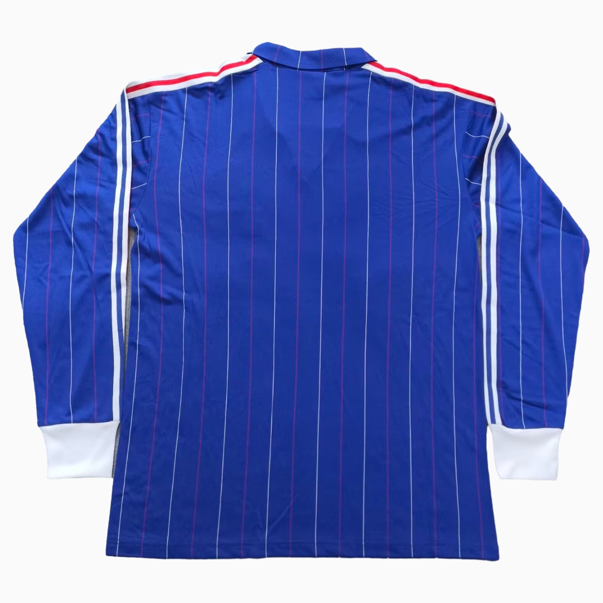 Retro France 1982 Home Long Sleeves Jersey - UnitedFutballJersey