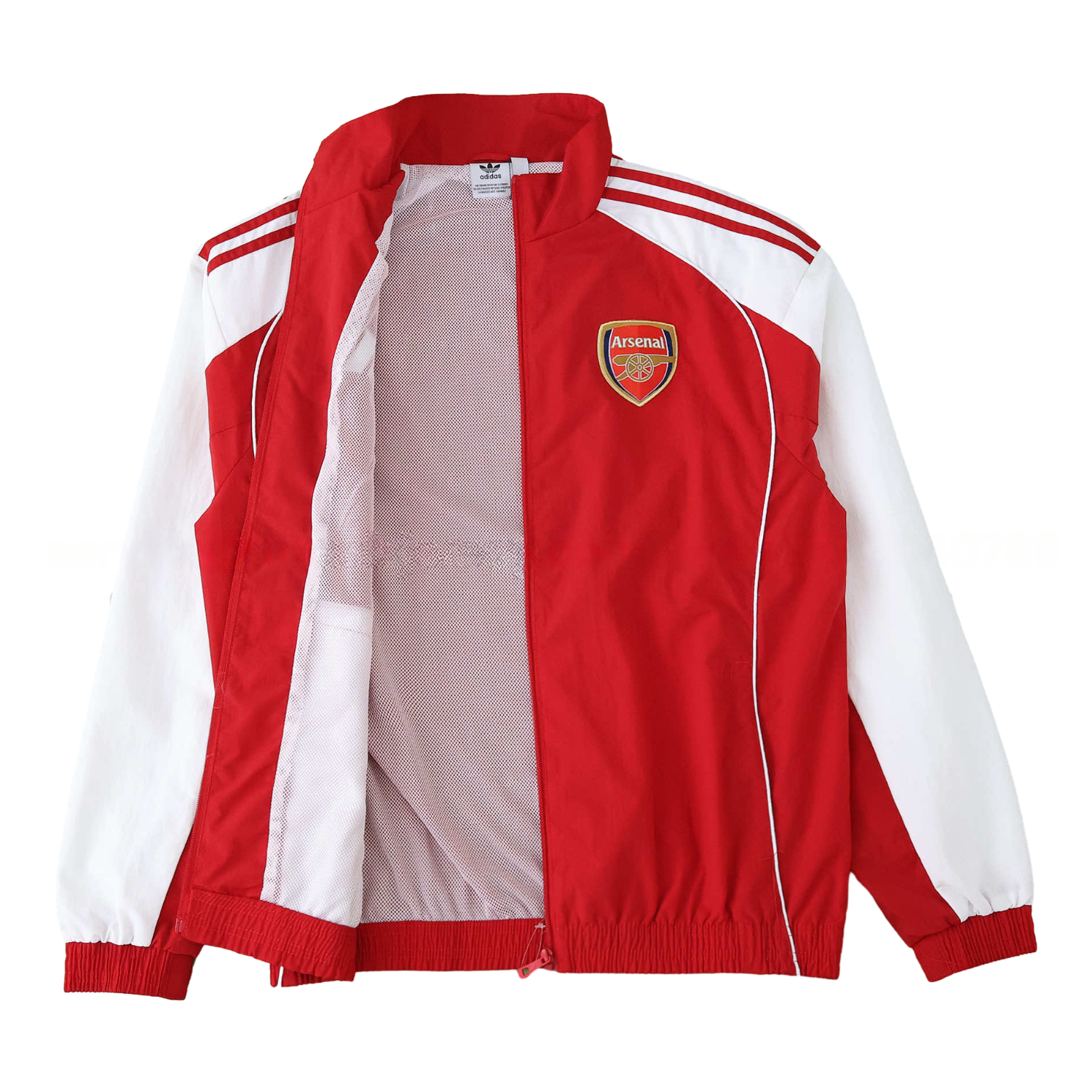 Arsenal 25-26 Throwback Windbreaker Jacket - Red - UnitedFutballJersey