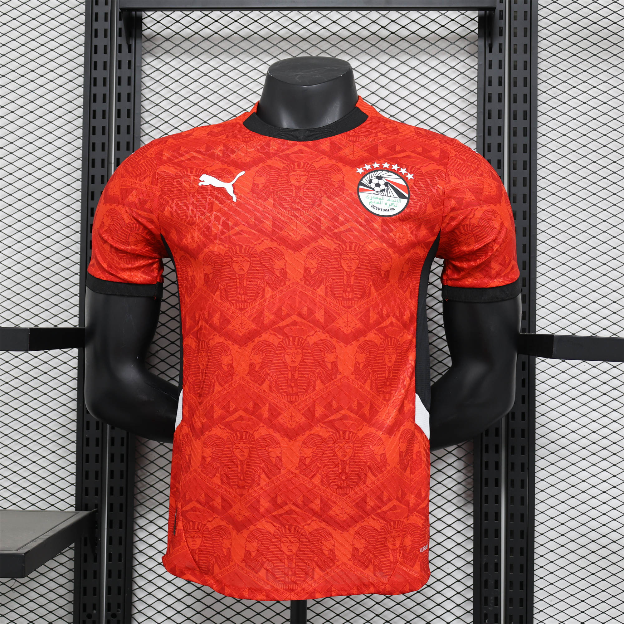 Egypt 24-25 Home Red Jersey - Player Version - UnitedFutballJersey